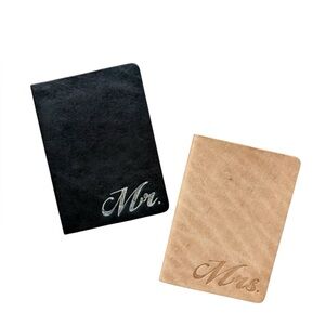 Mr. And Mrs. Leather Passport Holder